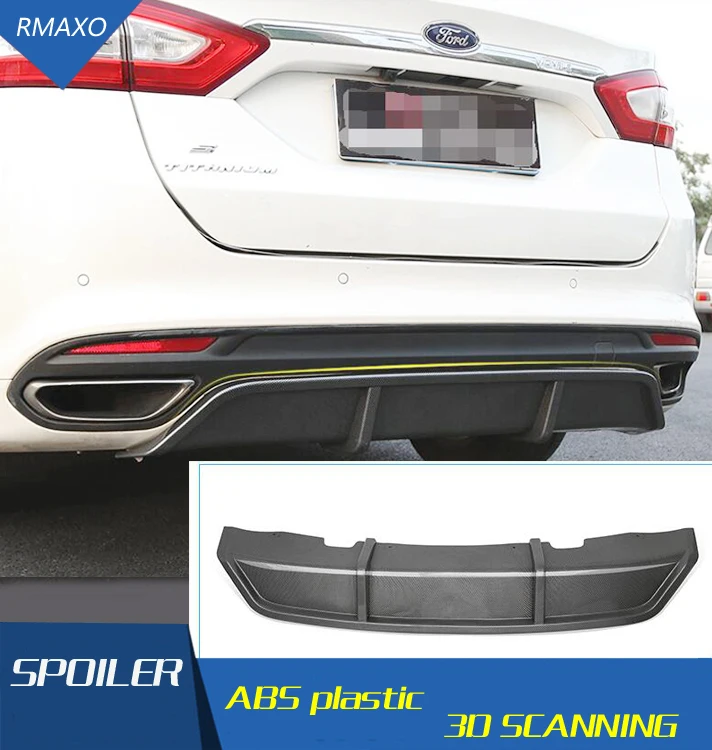Для Ford Mondeo диффузор бамперы кузов комплект спойлер 2013 2018 для ABS задняя губа задний