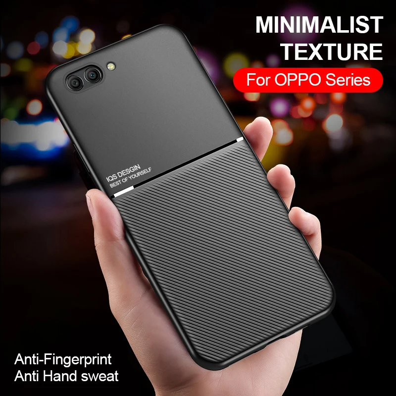 Кожаный матовый чехол с текстурой для Oppo A3 A3S/A5/AX5 A5S/AX5S/AX7/A7/A7N A9/F11/A9X F9 Pro/A7X Realme 2 pro c1