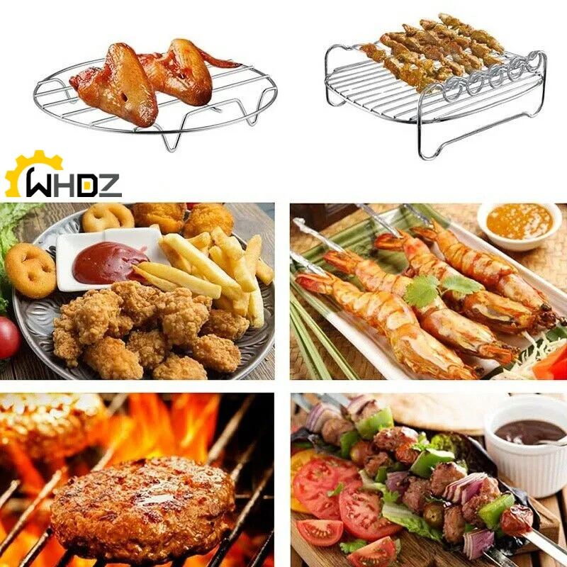 WHDZ Air Fryer Accessories-Air Fryer Rack Set of 2, Multi-Purpose Double Layer RaO3Q4
WHDZ Air Fryer Accessories-Air Fryer Rack Set of 2, Multi-Purpose Double Layer RaO3Q4