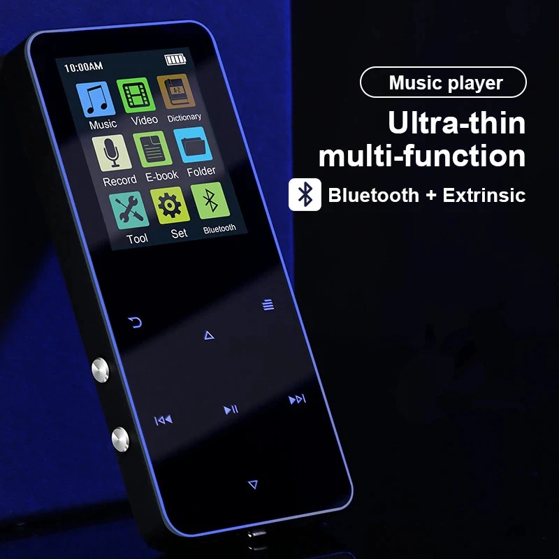 Музыкальный плеер 1 8 дюйма металлический сенсорный MP3 MP4 Bluetooth 4 2 поддержка карт с