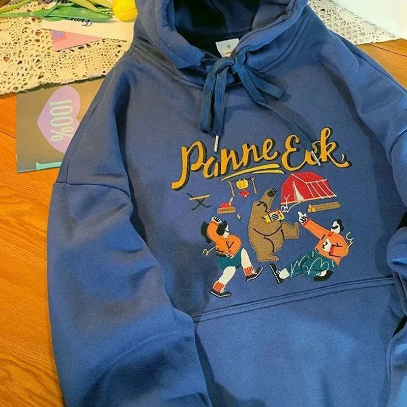 Retro Embroidery Cotton Hip-hop Street Hoodie Ladies Girls 2020 Winter New Casual Loose Wild Hoodie Women Thick Hoodie Women 
Retro Embroidery Cotton Hip-hop Street Hoodie Ladies Girls 2020 Winter New Casual Loose Wild Hoodie Women Thick Hoodie Women