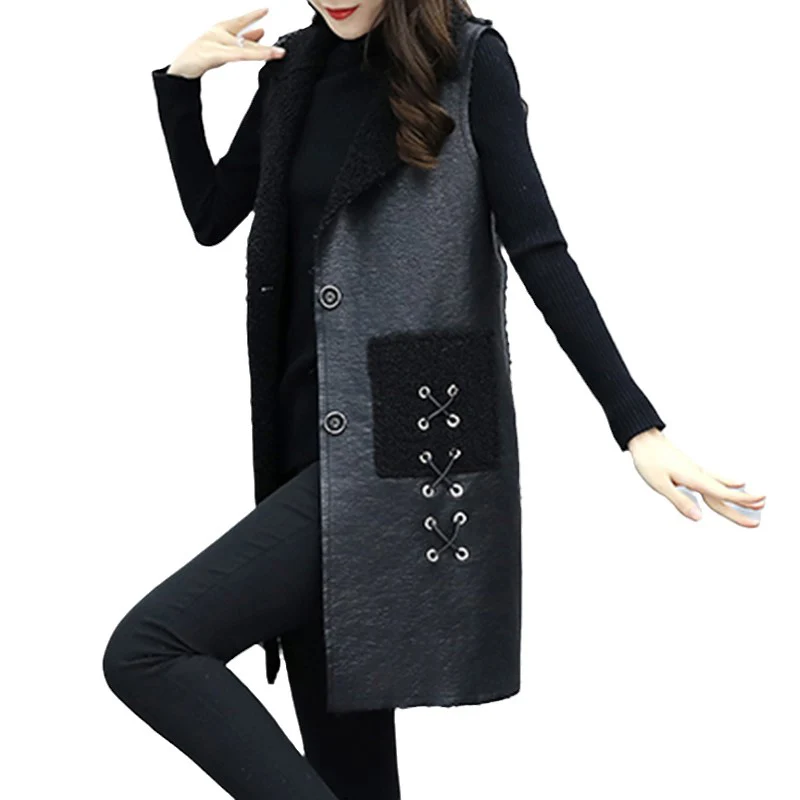 Lamb Fur Vest Coats Women Autumn Winter 2023 New Fashion Elegant Slim Coat Ladies Warm Leather Waistcoat Plus Size Jacket F117
Lamb Fur Vest Coats Women Autumn Winter 2023 New Fashion Elegant Slim Coat Ladies Warm Leather Waistcoat Plus Size Jacket F117