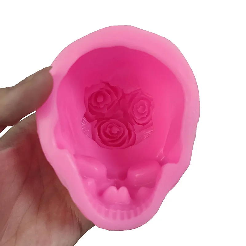 3D skull rose candle holder epoxy resin silicone mold DIY crafts aromatherapy gypsum mousse cake decoration mold
3D skull rose candle holder epoxy resin silicone mold DIY crafts aromatherapy gypsum mousse cake decoration mold