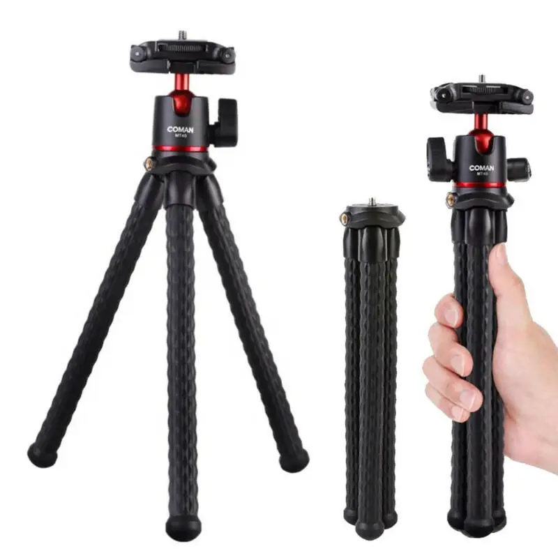 

Coman Octopus Flexible Tripod for Dslr Mobile Phone Dslr Camera Smartphone Portable Phone Holder Stand