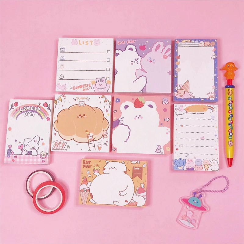 100 Sheets Ins Cute Cartoon Bear Note Paper Tearable Memo List Kawaii Message Note Lovely Girl Notepad Office School Supplies
100 Sheets Ins Cute Cartoon Bear Note Paper Tearable Memo List Kawaii Message Note Lovely Girl Notepad Office School Supplies