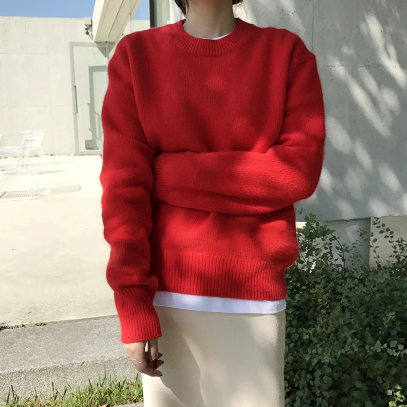 Basic O-neck Knitted Jumpers for Women Sweater Casual Long Sleeve Winter Sweater Female Pullovers
Basic O-neck Knitted Jumpers for Women Sweater Casual Long Sleeve Winter Sweater Female Pullovers