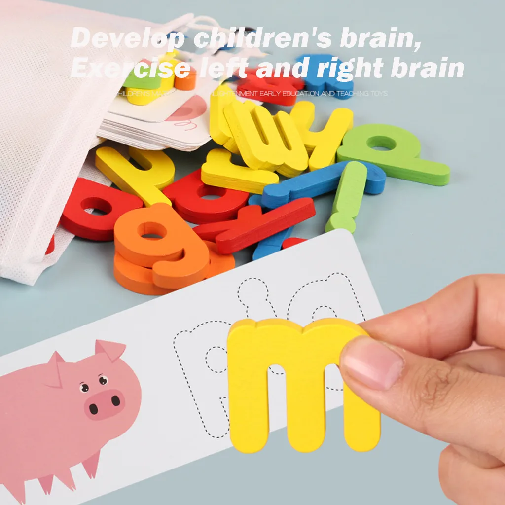 Funny Children Wooden Spelling Words Puzzle Game Toy Set Kids Toddler Preschool Early Educational Recognition Toys
Funny Children Wooden Spelling Words Puzzle Game Toy Set Kids Toddler Preschool Early Educational Recognition Toys