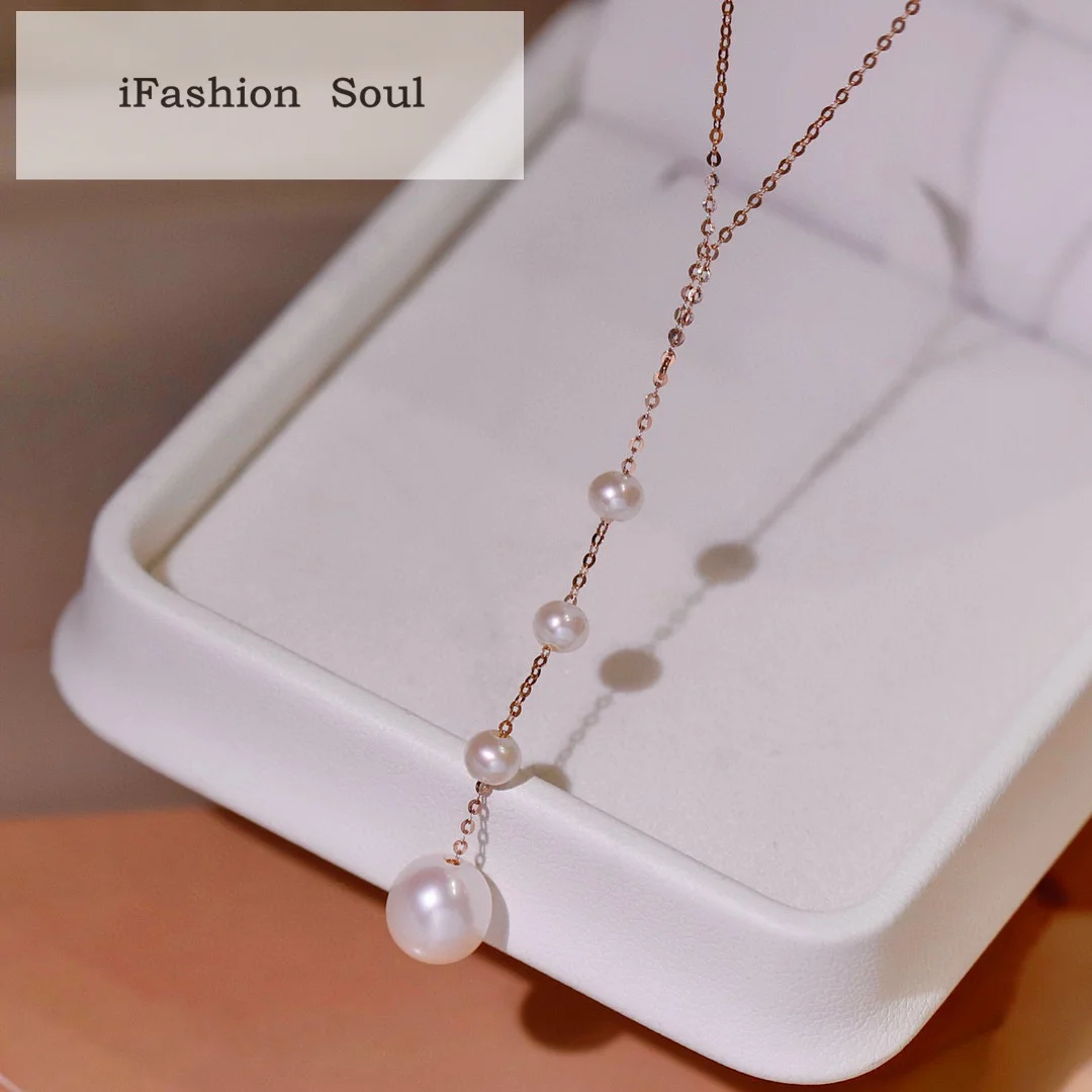 18K Solid Yellow Gold (AU750) Women Long Tassel Natural Freshwater Pearl Earrings Necklace Suit Exquisite Fashion Lady Jewelry
18K Solid Yellow Gold (AU750) Women Long Tassel Natural Freshwater Pearl Earrings Necklace Suit Exquisite Fashion Lady Jewelry