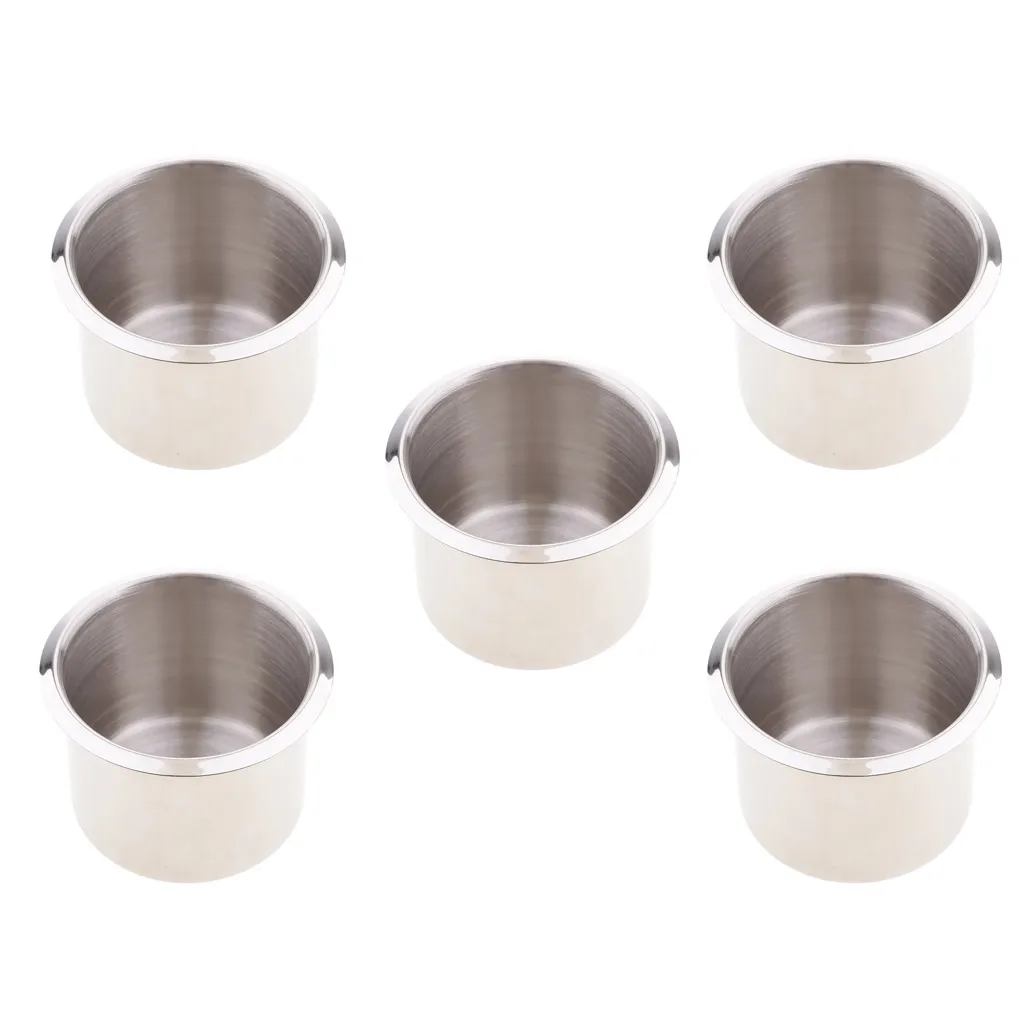5 Pack 2.68'' RV Cup Drink Water Holder Ashtray Cup Beverage Slot Base Stainless Steel Recessed Cup Drink Holder
5 Pack 2.68'' RV Cup Drink Water Holder Ashtray Cup Beverage Slot Base Stainless Steel Recessed Cup Drink Holder