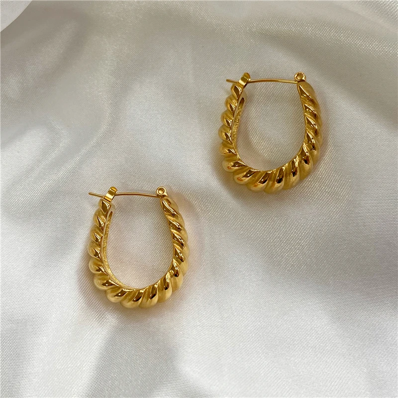Joolim High End PVD Plated Classic Croissant Hoop Earring Stainless Steel Earring Drop Shipping Supplier
Joolim High End PVD Plated Classic Croissant Hoop Earring Stainless Steel Earring Drop Shipping Supplier