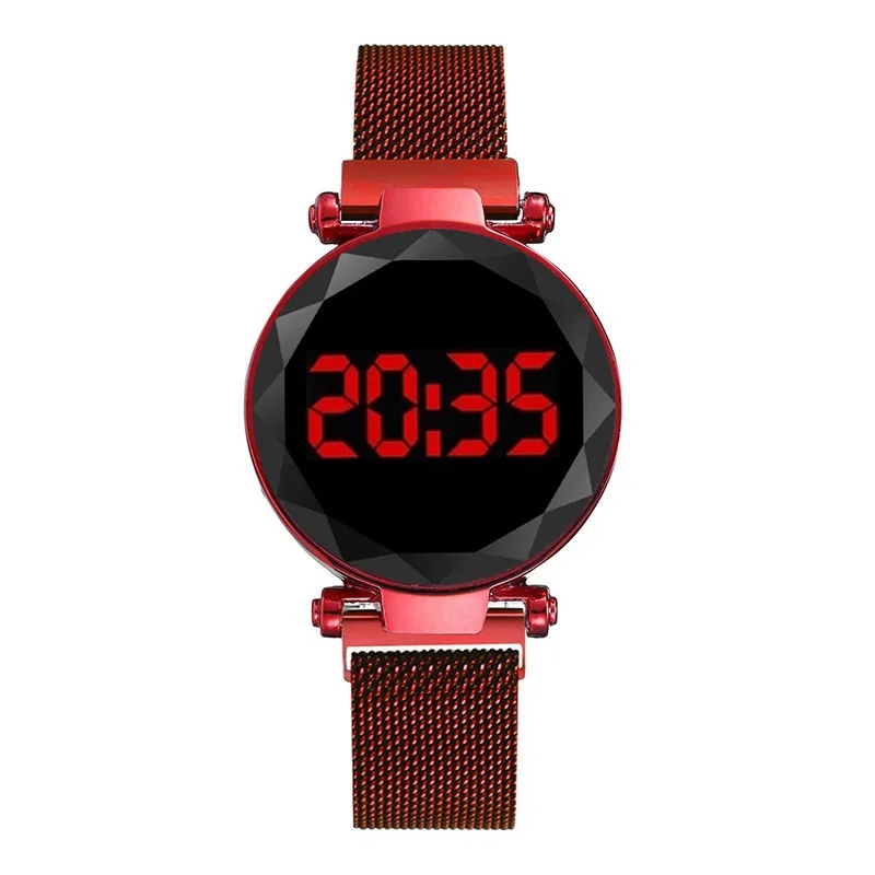 Hot Sale Women Digital Watch Fashion Touch LED Magnetic Ladies Watches Female Wristwatch Electronic Wrist Clock | Наручные часы