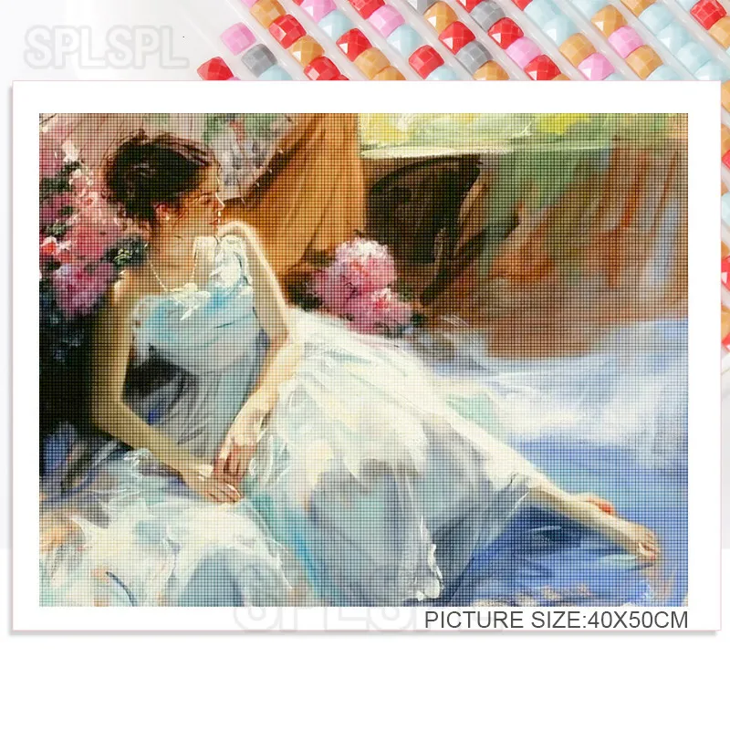 Girl Portrait 5D Diamond Painting Dancing Girl Western Manor Garden Noble Woman Artistic Oil Painting Bedroom Hall Decor Picture
Girl Portrait 5D Diamond Painting Dancing Girl Western Manor Garden Noble Woman Artistic Oil Painting Bedroom Hall Decor Picture