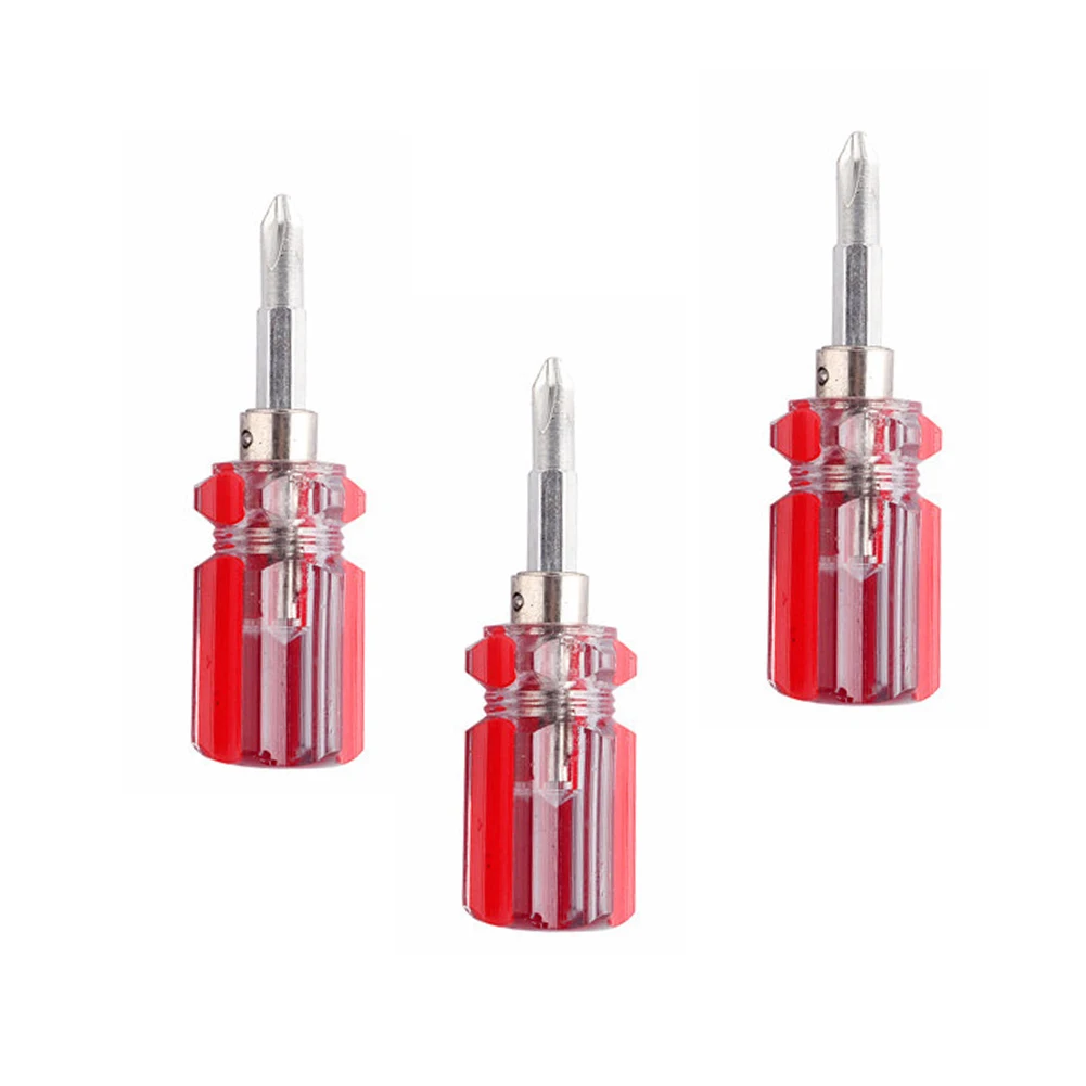 3Pcs 2 inch Mini Screwdrivers Dual Use Screwdriver Head Multifunctional Screwdriver Maintenance Repair Hand Tools Random Color
3Pcs 2 inch Mini Screwdrivers Dual Use Screwdriver Head Multifunctional Screwdriver Maintenance Repair Hand Tools Random Color
