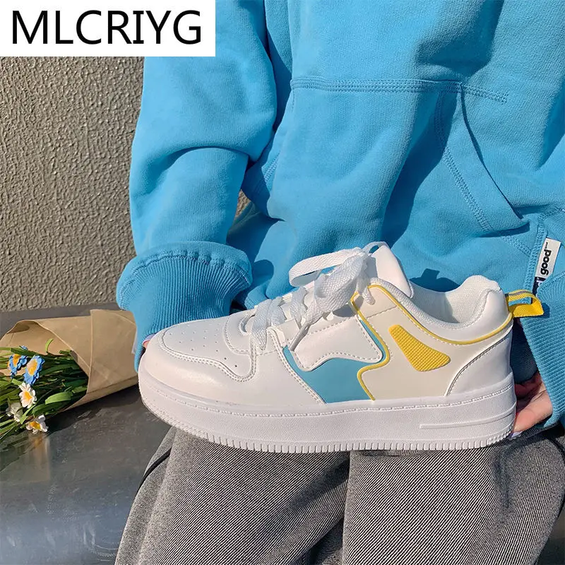 2021 Women's Shoes Fashion Walking Vulcanized Shoes Comfortable Lace-up Casual Shoes Spring New Platform Shoes Women's Sneakers
2021 Women's Shoes Fashion Walking Vulcanized Shoes Comfortable Lace-up Casual Shoes Spring New Platform Shoes Women's Sneakers