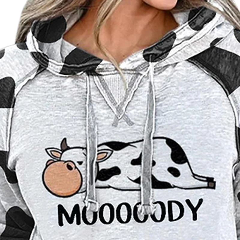 Ladies Cute Cow Elements Printed Sweatshirt Long Sleeve Casual Hoodie Women LL@17
Ladies Cute Cow Elements Printed Sweatshirt Long Sleeve Casual Hoodie Women LL@17