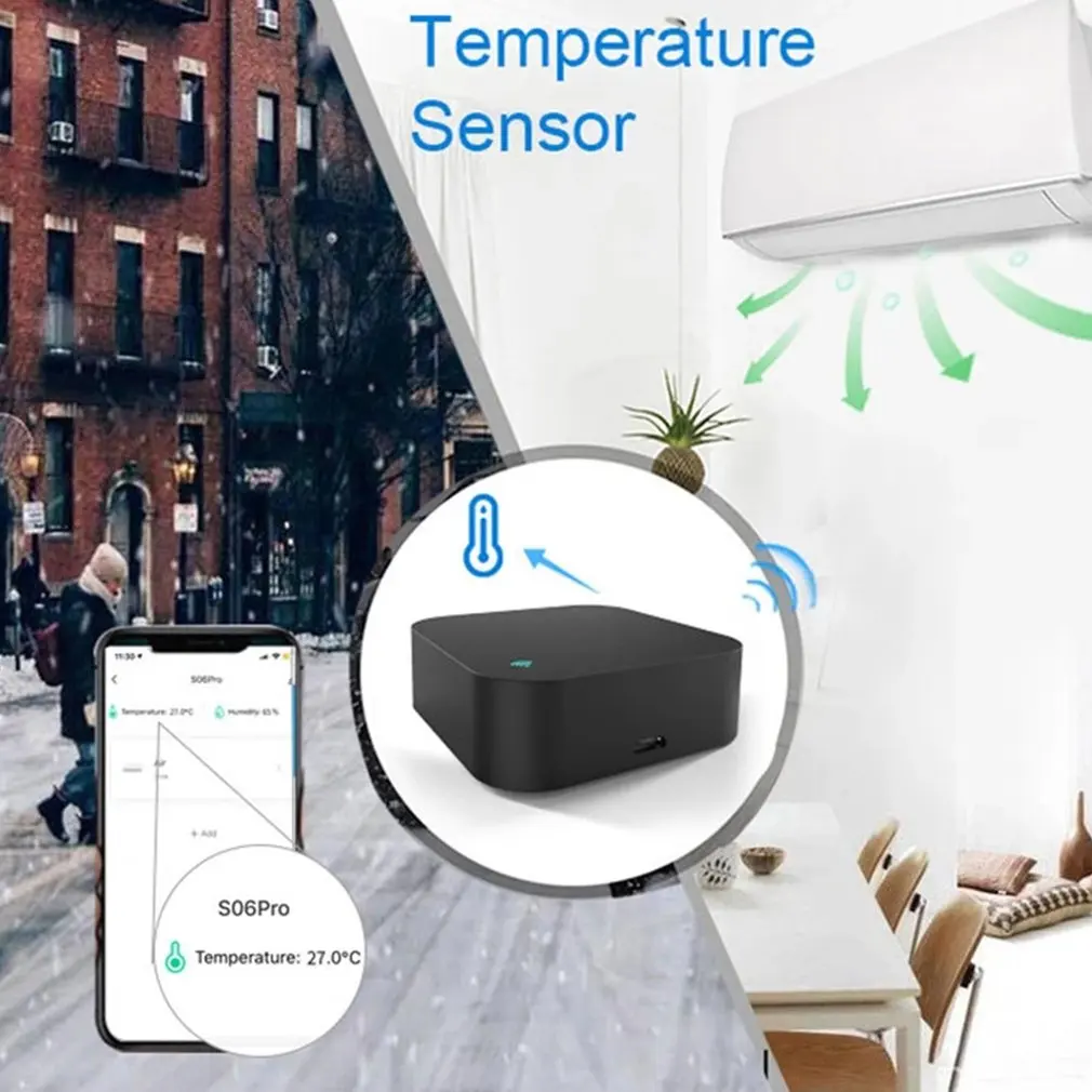 Tuya Smart WIFI Infrared Remote Control SO6PRO Temperature And Humidity Sensor Infrared Remote Control
Tuya Smart WIFI Infrared Remote Control SO6PRO Temperature And Humidity Sensor Infrared Remote Control