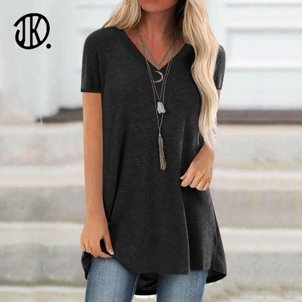 Футболка женская оверсайз с V-образным вырезом, повседневный однотонный пуловер с коротким рукавом, топ в стиле Харадзюку, 5XL, лето 2021
Футболка женская оверсайз с V-образным вырезом, повседневный однотонный пуловер с коротким рукавом, топ в стиле Харадзюку, 5XL, лето 2021