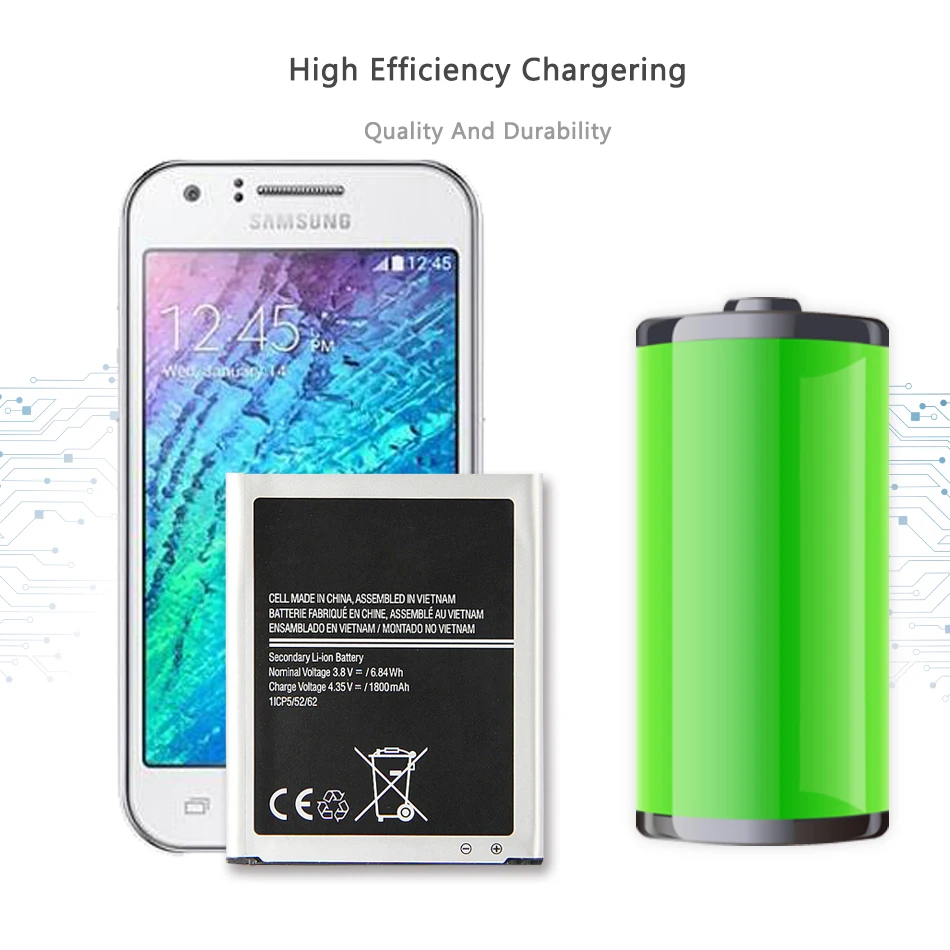 Battery For Samsung Galaxy J1 J Ace J110 SM-J110F J110H J110F J110FM 4G Version Battery EB-BJ111ABE 1800mAh with Track Code
Battery For Samsung Galaxy J1 J Ace J110 SM-J110F J110H J110F J110FM 4G Version Battery EB-BJ111ABE 1800mAh with Track Code