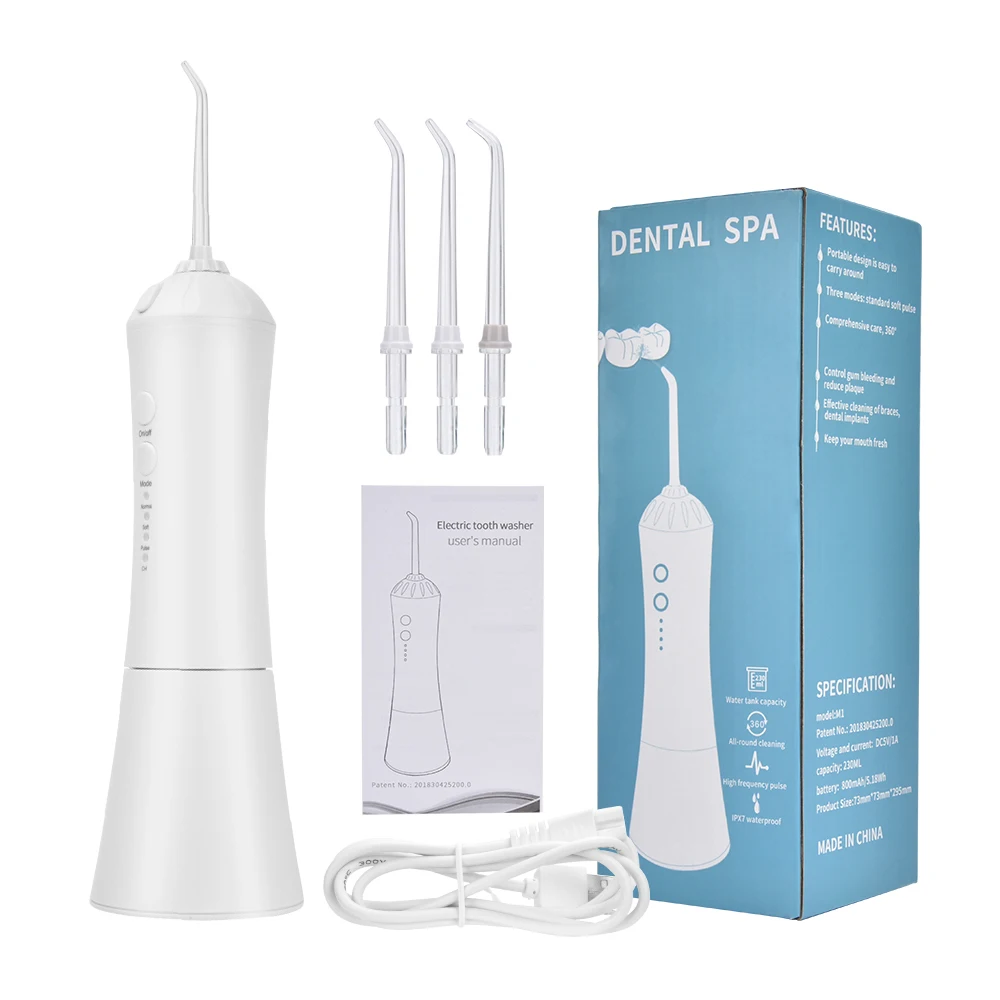 Oral Irrigator Water Flosser Cordless Portable Dental USB Rechargeable Tank 230ML Teeth Cleaner Waterproof USB Rechargeable
Oral Irrigator Water Flosser Cordless Portable Dental USB Rechargeable Tank 230ML Teeth Cleaner Waterproof USB Rechargeable
