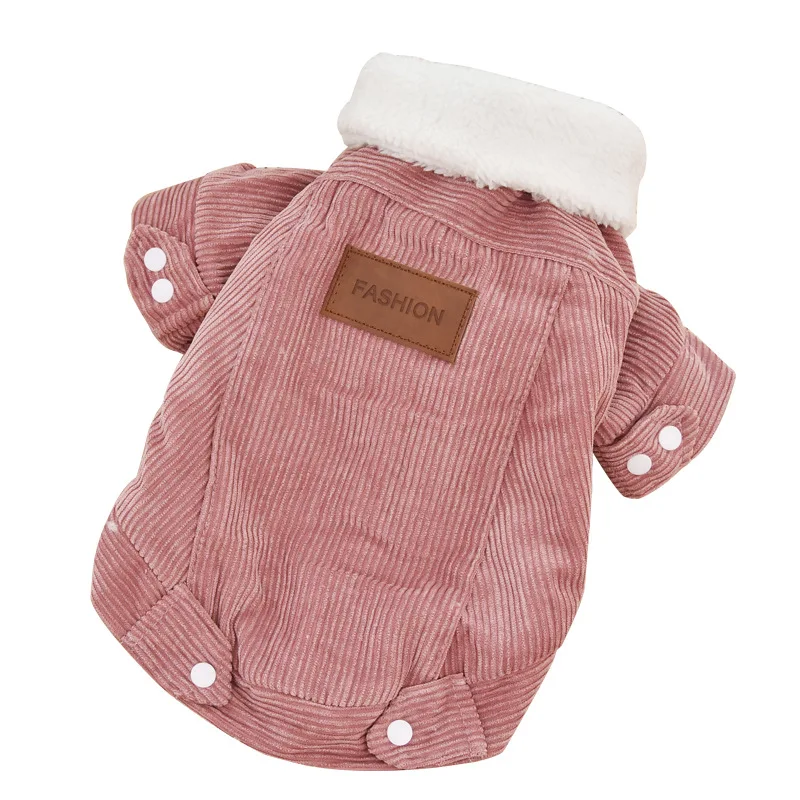 Pet dogs in the fall and winter of clothes corduroy cat clothes to keep warm cotton-padded clothes small puppy pet clothes
Pet dogs in the fall and winter of clothes corduroy cat clothes to keep warm cotton-padded clothes small puppy pet clothes