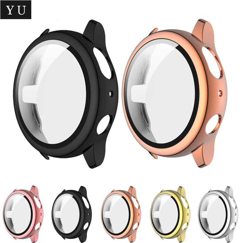 Покрытие из поликарбоната и защитный чехол закаленное стекло для Samsung Galaxy Watch Active