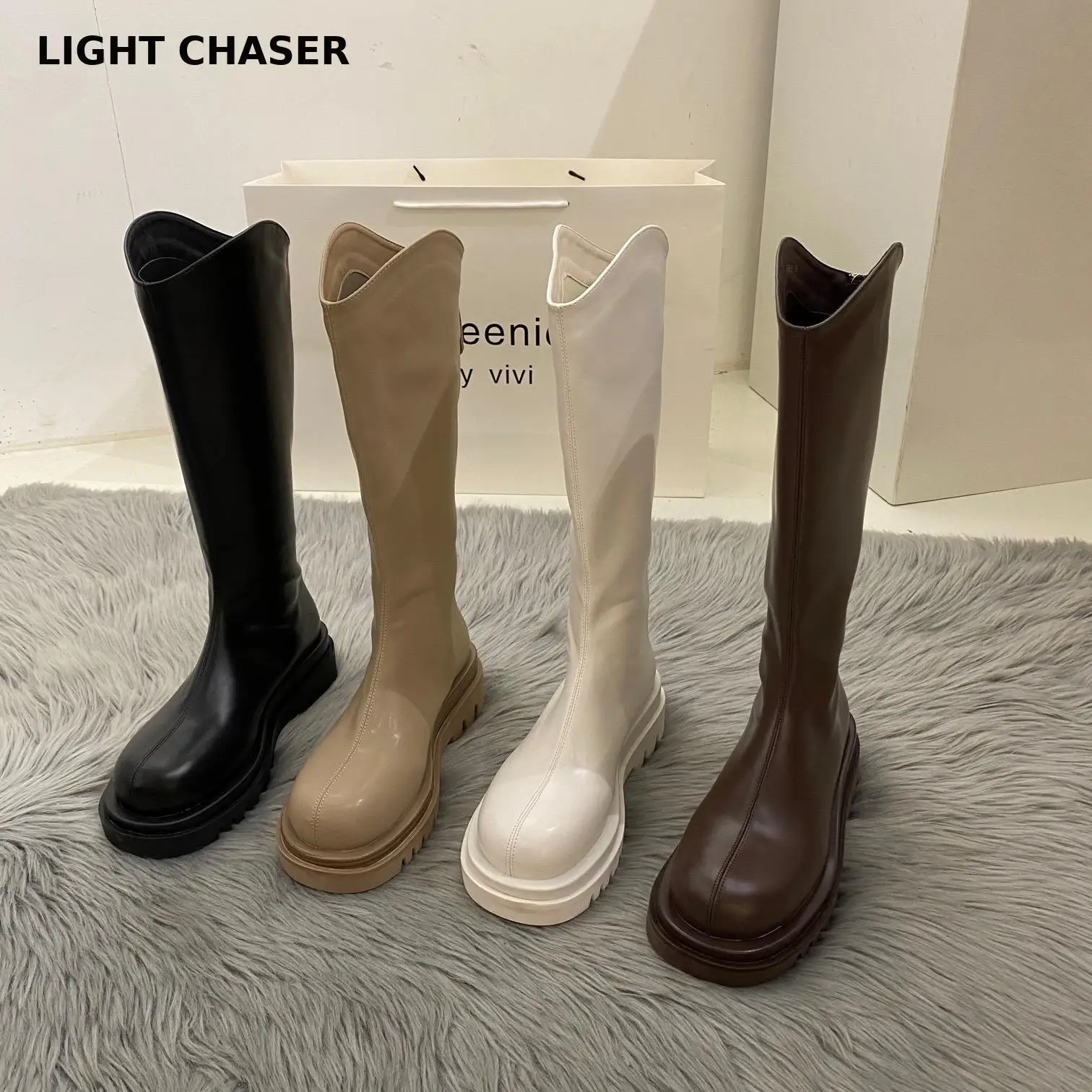 Autumn Winter Women Knee High Long Stretch Boots Round Toe Fashion Ladies Shoes Women's Platform Boots Flat Women's High Boots
Autumn Winter Women Knee High Long Stretch Boots Round Toe Fashion Ladies Shoes Women's Platform Boots Flat Women's High Boots