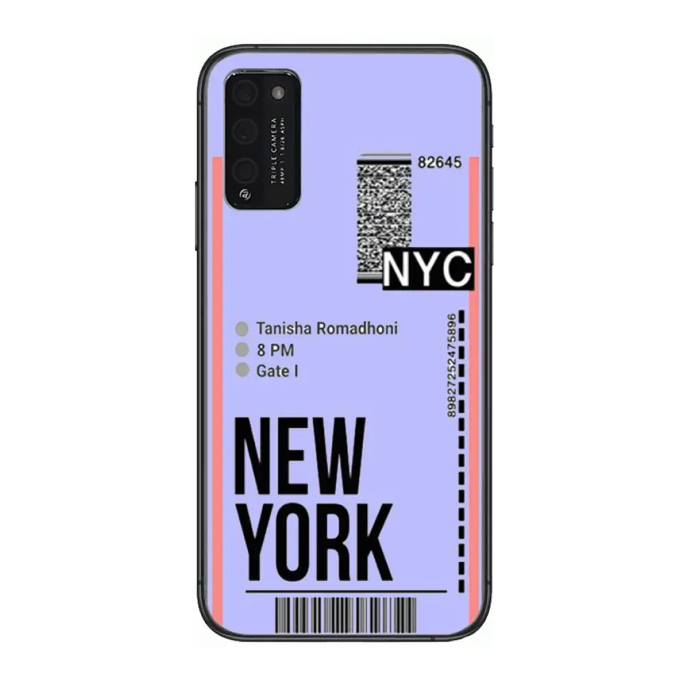 Airline ticket barcode Clear Phone Case For Huawei Honor 10 20 30 9 X Pro Lite V 5G RU Black Etui Coque Hoesjes Comic Fashion
Airline ticket barcode Clear Phone Case For Huawei Honor 10 20 30 9 X Pro Lite V 5G RU Black Etui Coque Hoesjes Comic Fashion