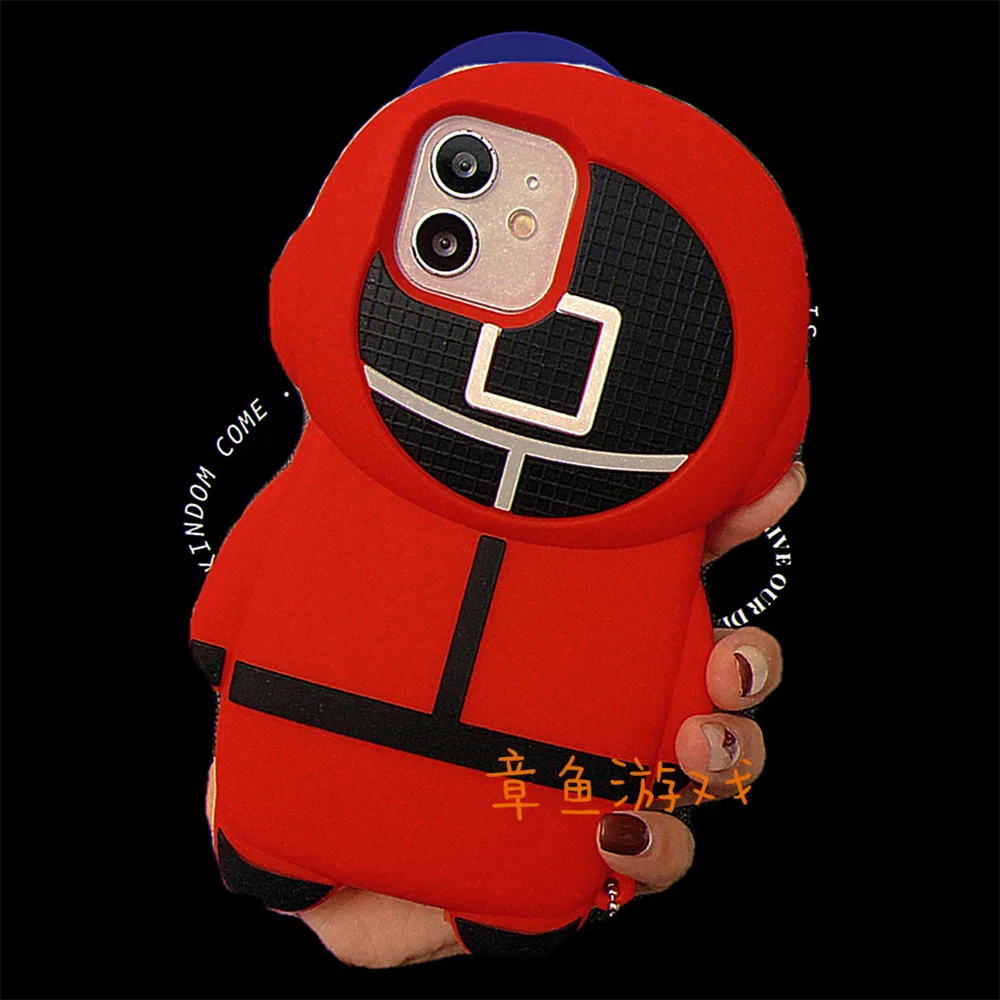 Squid game Phone Case for iPhone 11 12 13 pro XS MAX 8 7 6 6S Plus X 5S SE 2020 XR mini 3D silicone Case
Squid game Phone Case for iPhone 11 12 13 pro XS MAX 8 7 6 6S Plus X 5S SE 2020 XR mini 3D silicone Case