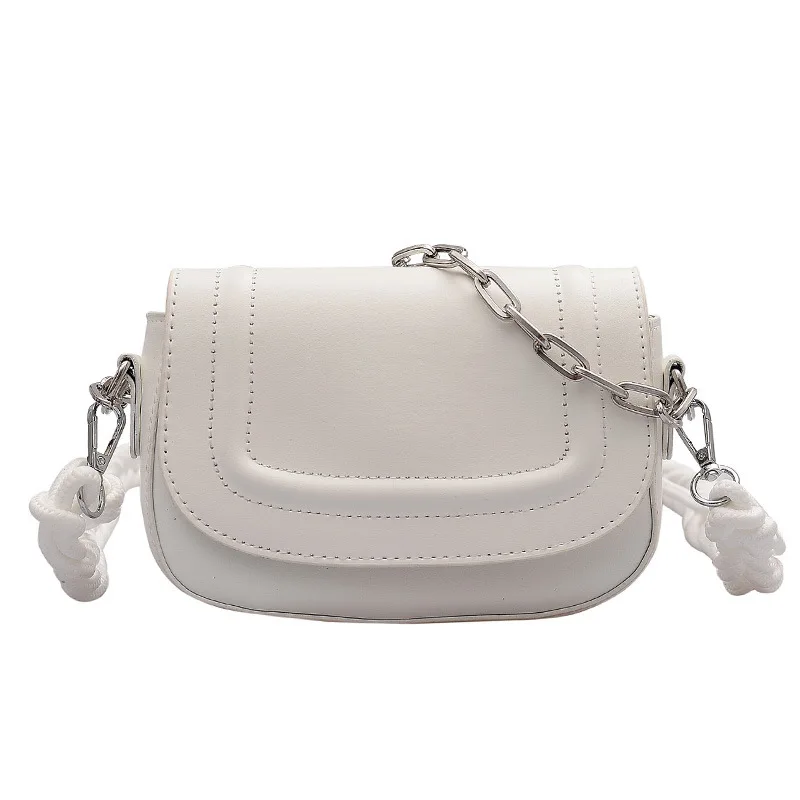 2021 Arrival Women PU Leather Shoulder Bag Sewing Solid Color Metal Chain Design Hemp Flower Shape Shoulder Strap Simplicity Bag
2021 Arrival Women PU Leather Shoulder Bag Sewing Solid Color Metal Chain Design Hemp Flower Shape Shoulder Strap Simplicity Bag