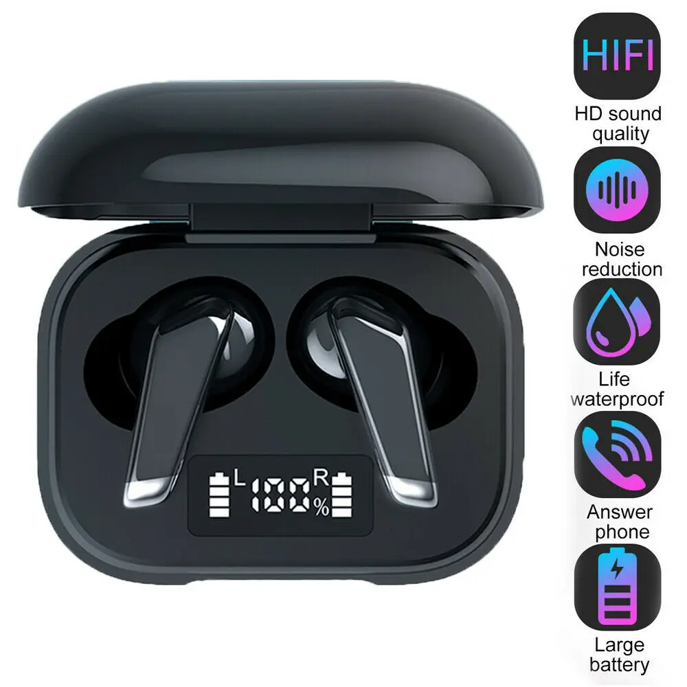 Mini TWS Bluetooth 5.0 Wireless Headphone LED Earphones 9D Hifi Stereo Sports Waterproof Earbuds Headsets With Microphones
Mini TWS Bluetooth 5.0 Wireless Headphone LED Earphones 9D Hifi Stereo Sports Waterproof Earbuds Headsets With Microphones