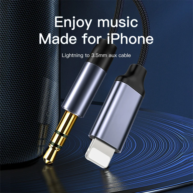 Car Audio Cable Lightning To 3.5mm Jack Aux Audio Headphone Cable Car Converter For 7 8plus11Pro XS Max Car Aux Cable
Car Audio Cable Lightning To 3.5mm Jack Aux Audio Headphone Cable Car Converter For 7 8plus11Pro XS Max Car Aux Cable