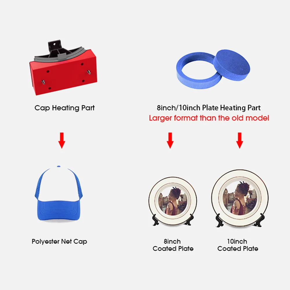 Heat Press Machine Thermal Transfer 1-999s Timing Adjustable Temperature Printing Heating Machine for Mug Clothes Cap Plate
Heat Press Machine Thermal Transfer 1-999s Timing Adjustable Temperature Printing Heating Machine for Mug Clothes Cap Plate