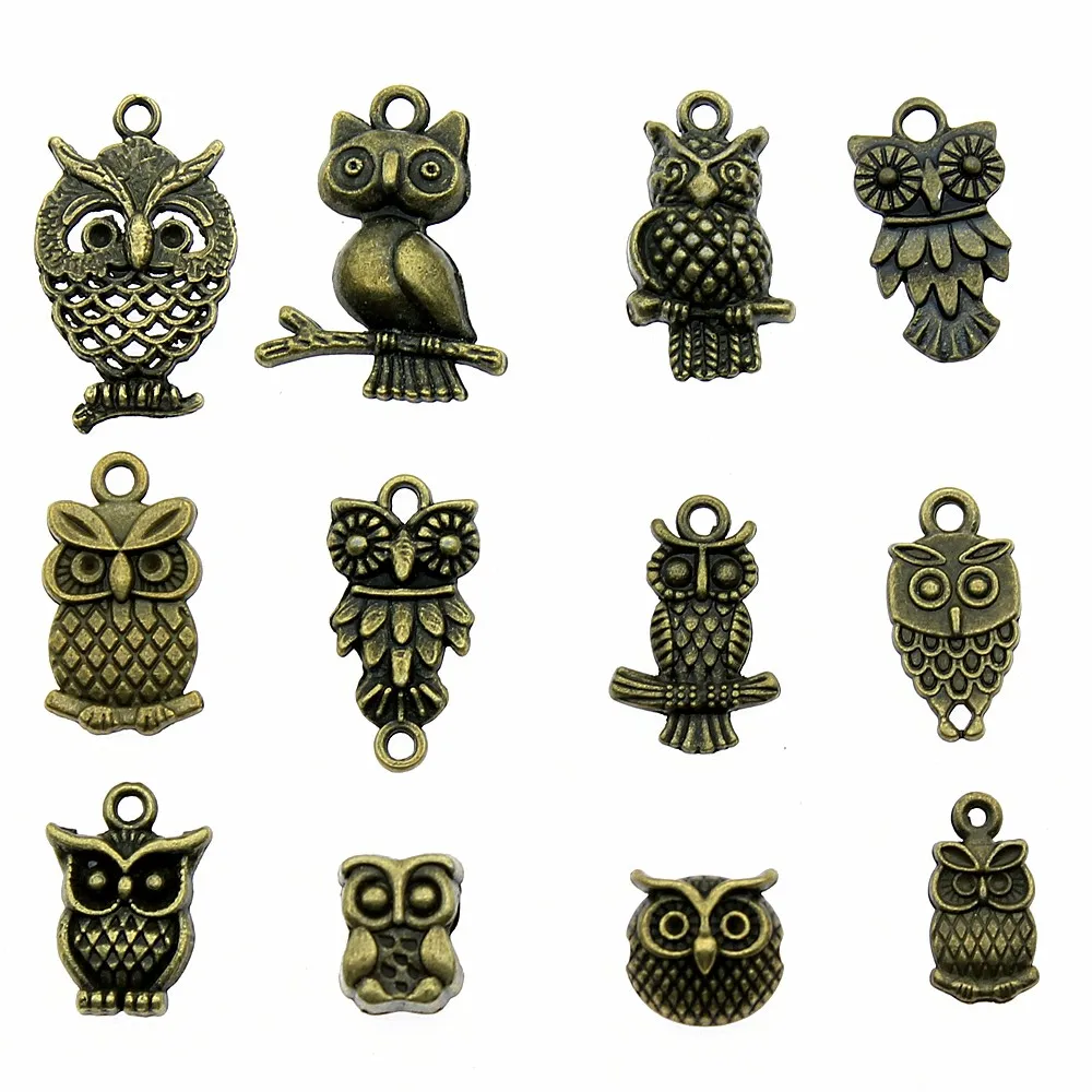 20pcs Owl Charms Pendant Antique Bronze Color Owl Charm Pendants Jewelry Accessories DIY Owl Charms
20pcs Owl Charms Pendant Antique Bronze Color Owl Charm Pendants Jewelry Accessories DIY Owl Charms