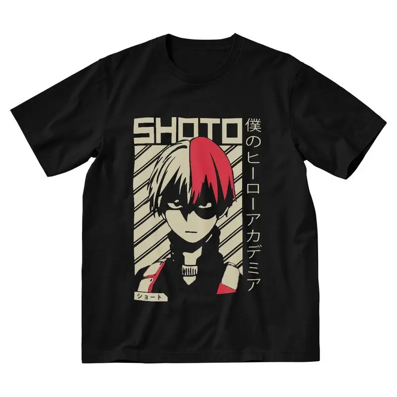 Футболка мужская хлопковая с коротким рукавом, топ с рисунком героев мультфильма «Моя геройская Академия»
Футболка мужская хлопковая с коротким рукавом, топ с рисунком героев мультфильма «Моя геройская Академия»
