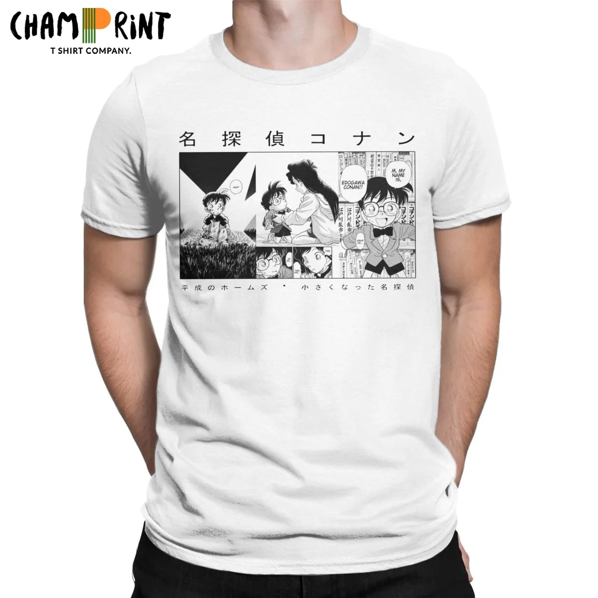 Men T-Shirt Detective Conan Manga Vintage Cotton Tees Short Sleeve Edogawa T Shirts Round Neck Tops Summer
Men T-Shirt Detective Conan Manga Vintage Cotton Tees Short Sleeve Edogawa T Shirts Round Neck Tops Summer