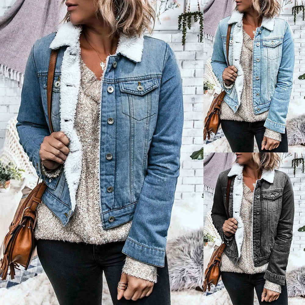 Fur Coat Winter Jacket Women Long Parka Denim Coat Outwear Winter Warm Turn-Down Collar High Street Ladies Denim Coat Jacket
Fur Coat Winter Jacket Women Long Parka Denim Coat Outwear Winter Warm Turn-Down Collar High Street Ladies Denim Coat Jacket