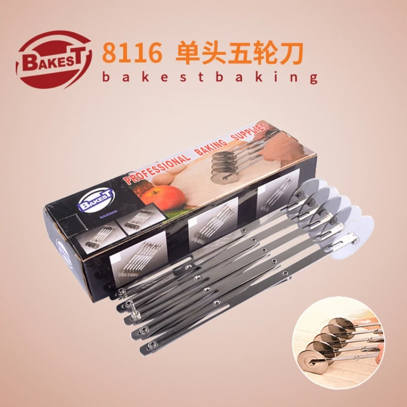 BAKEST 7 Wheels Stainless Steel Pastry Dough Cutter Kitchen Accessories Pizza Tools
BAKEST 7 Wheels Stainless Steel Pastry Dough Cutter Kitchen Accessories Pizza Tools