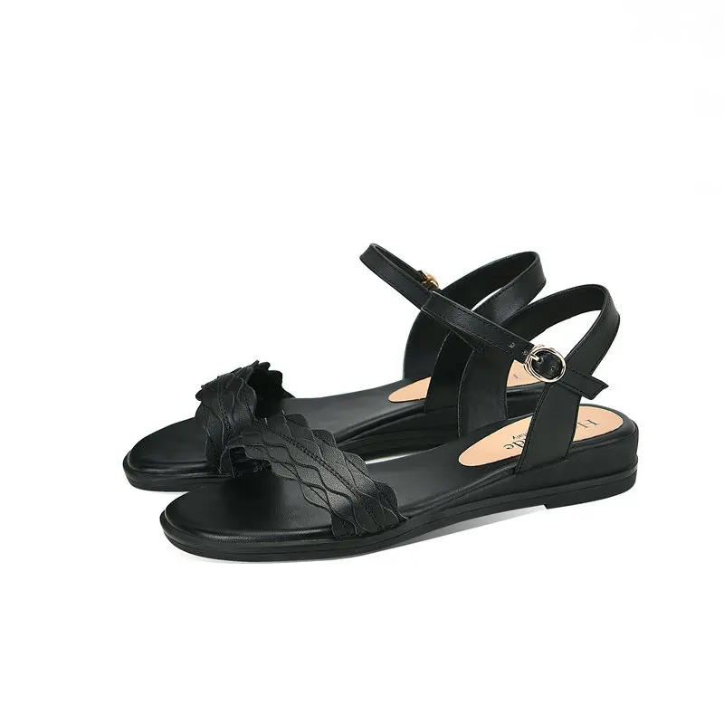 2021 Hot Sale New Shoes Woman Buckle Sandals Women Wedges Shoes Low Heels Genuine Leather Shoes Women Sandals Big Size
2021 Hot Sale New Shoes Woman Buckle Sandals Women Wedges Shoes Low Heels Genuine Leather Shoes Women Sandals Big Size
