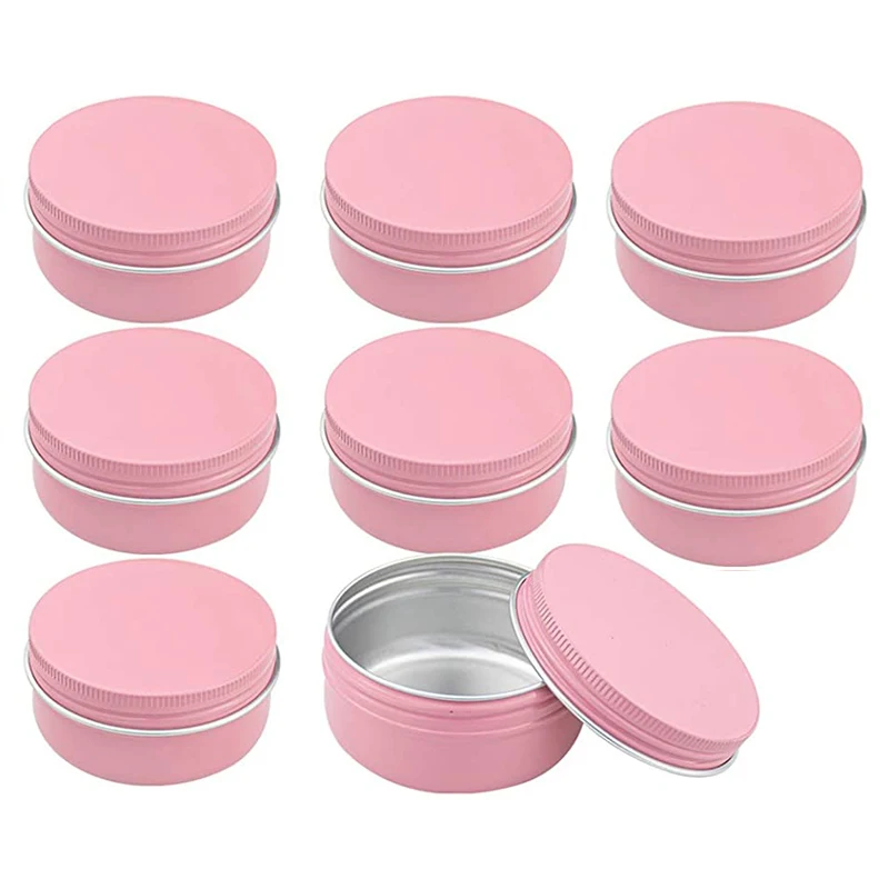 50pcs 50g 57x27mm Pink Aluminum Jars Lip Balm Pot Skin Care Cream Eyeshadow Lip Liquid Base Foundation Container Tins
50pcs 50g 57x27mm Pink Aluminum Jars Lip Balm Pot Skin Care Cream Eyeshadow Lip Liquid Base Foundation Container Tins