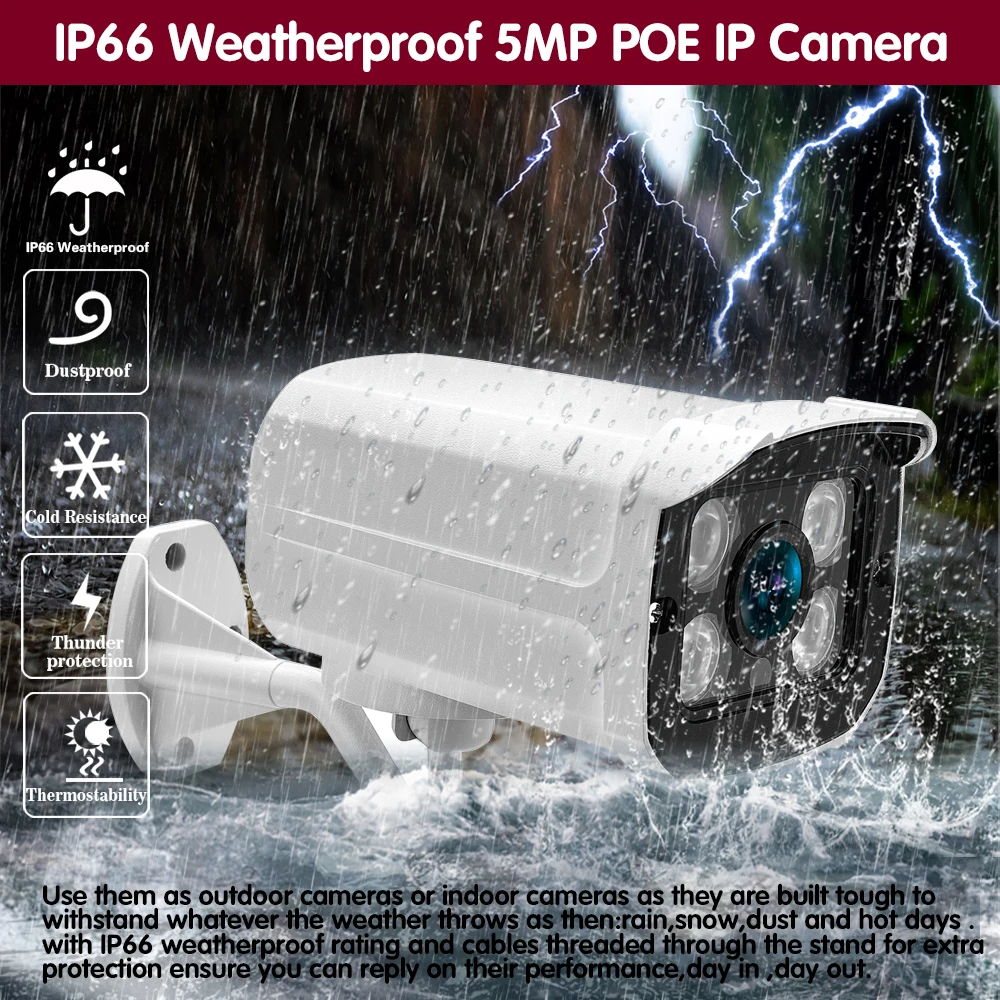 4CH 5MP CCTV IP Camera Full Set Outdoor Waterproof Bullet Security Camera NVR System POE Video Surveillance System Kit XMEYE 5MP
4CH 5MP CCTV IP Camera Full Set Outdoor Waterproof Bullet Security Camera NVR System POE Video Surveillance System Kit XMEYE 5MP