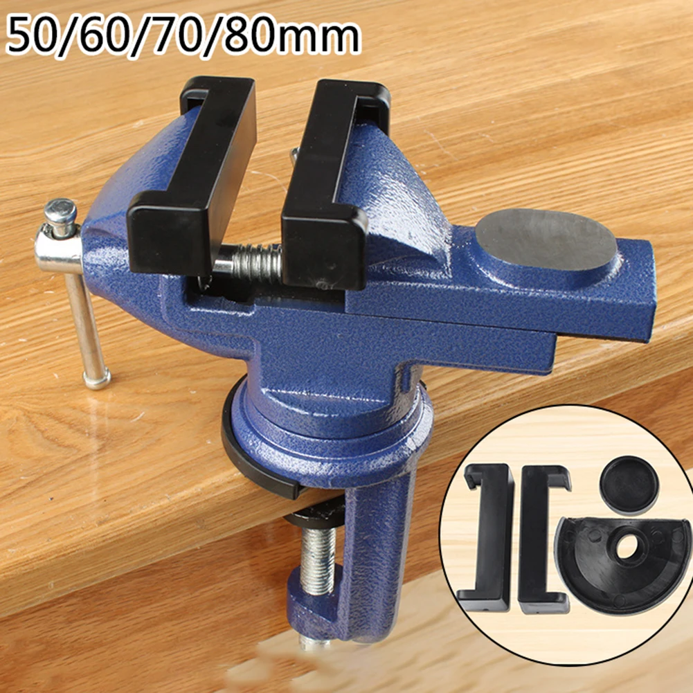 4Pcs Bench Vise Jaw Width 50/60/70/80mm 360 Degree Swivel Cast Iron Tabletop Vice Heavy Clamp Non-slip Rubber Pad Accessories
4Pcs Bench Vise Jaw Width 50/60/70/80mm 360 Degree Swivel Cast Iron Tabletop Vice Heavy Clamp Non-slip Rubber Pad Accessories