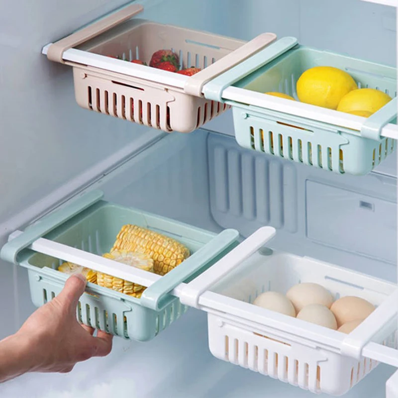 Adjustable Stretchable Fridge Organizer Pull-out Fresh Spacer Layer Storage Rack Drawer Basket Refrigerator Kitchen Collection
Adjustable Stretchable Fridge Organizer Pull-out Fresh Spacer Layer Storage Rack Drawer Basket Refrigerator Kitchen Collection