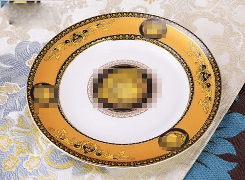 European bone porcelain Western plate steak pan snack cake table decoration
European bone porcelain Western plate steak pan snack cake table decoration