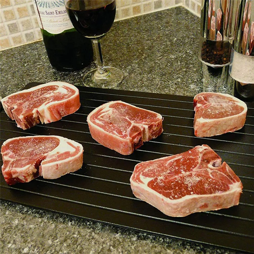 Fast Defrost Tray Thaw Froze Food Meat Fruit Quick Defrosting Plate Board Defrost plate Kitchen Gadget Tool
Fast Defrost Tray Thaw Froze Food Meat Fruit Quick Defrosting Plate Board Defrost plate Kitchen Gadget Tool