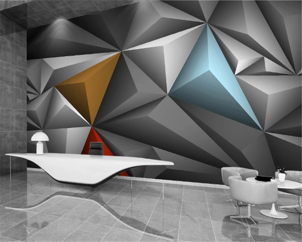 beibehang Photo wallpaper 3D modern three-dimensional polygonal space color European industrial style wallpaper background wall
beibehang Photo wallpaper 3D modern three-dimensional polygonal space color European industrial style wallpaper background wall