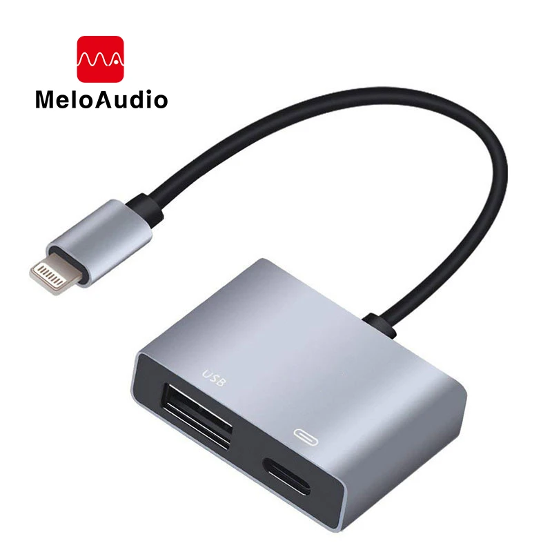 MeloAudio for Lightning to Dual USB 3.0 Camera Adapter OTG Cable with Charging Port Support U Disk for iPhone iPod,No App Needed
MeloAudio for Lightning to Dual USB 3.0 Camera Adapter OTG Cable with Charging Port Support U Disk for iPhone iPod,No App Needed