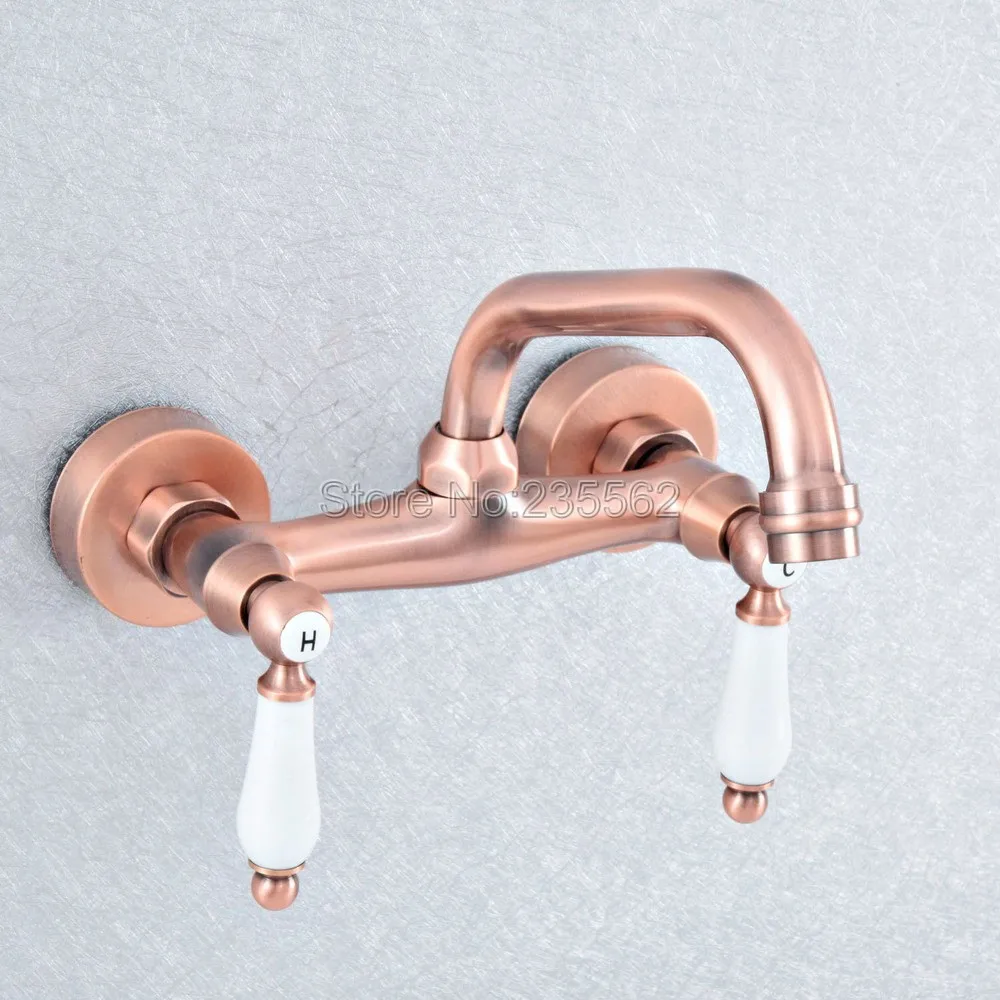 Antique Red Copper Kitchen Bathroom Faucet Wall Mounted Basin Faucet 360 Degree Double Handle Cold Hot Water Mixer Tap Lsf900
Antique Red Copper Kitchen Bathroom Faucet Wall Mounted Basin Faucet 360 Degree Double Handle Cold Hot Water Mixer Tap Lsf900