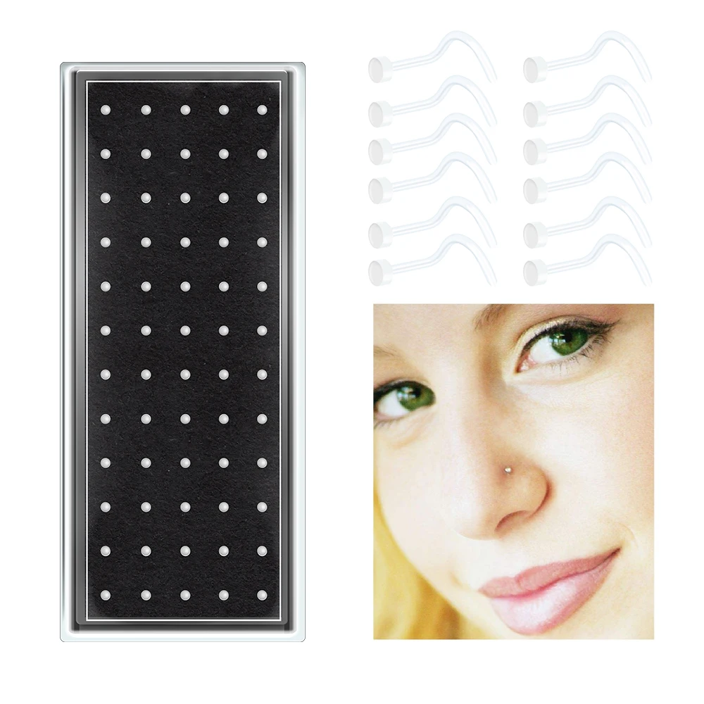 Прозрачные Акриловые шпильки для губ, 60 шт./компл., золотые серьги-гвоздики для пирсинга уха, Козелка, носа, серьги для пирсинга, пикантные юв... 
Прозрачные Акриловые шпильки для губ, 60 шт./компл., золотые серьги-гвоздики для пирсинга уха, Козелка, носа, серьги для пирсинга, пикантные юв...