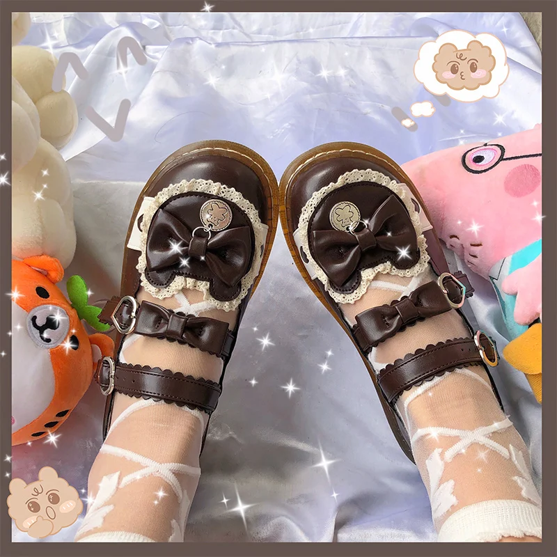Spring Lovely Bear Maid Lolita Female Low heel Shoes Cosplay Soft Sister Round Toe Party Princess JK Mary Jane Shoes 5 Colors
Spring Lovely Bear Maid Lolita Female Low heel Shoes Cosplay Soft Sister Round Toe Party Princess JK Mary Jane Shoes 5 Colors