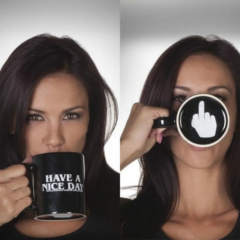 Creative Design White Middle Finger Mug Novelty Mixing Coffee Milk Cup Funny Ceramic Mug 300ml Water Cup Custom LOGO Drinkware
Creative Design White Middle Finger Mug Novelty Mixing Coffee Milk Cup Funny Ceramic Mug 300ml Water Cup Custom LOGO Drinkware